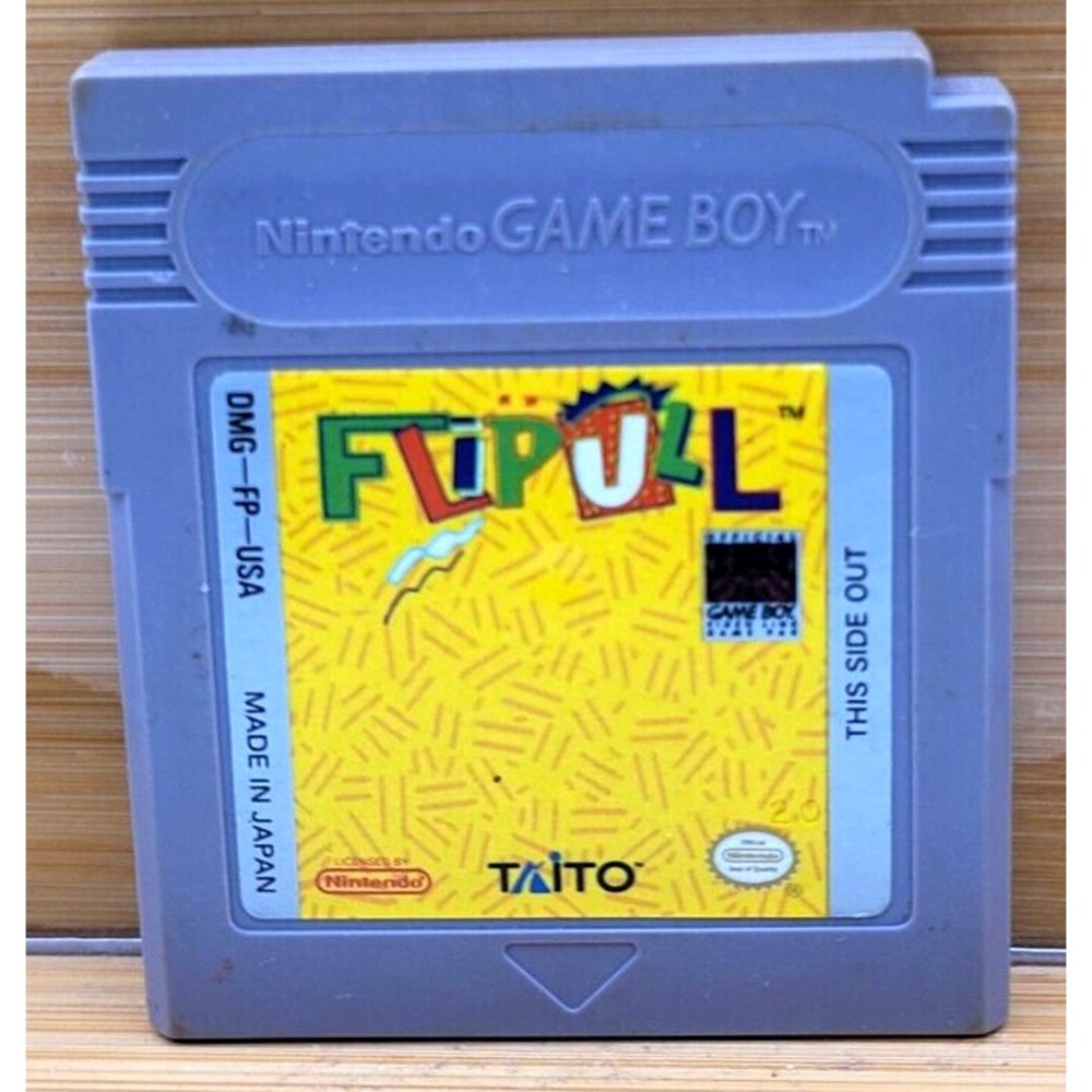 Flipull cartridge Nintendo Game Boy Clean tested working 1990 Authentic Original